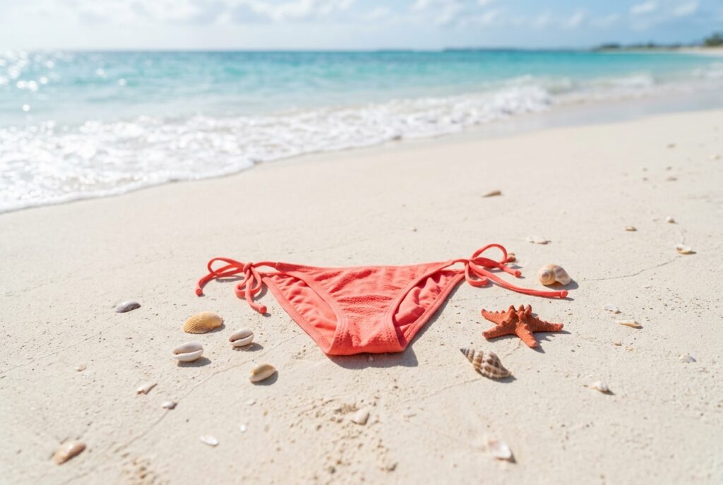 Maillot de bain ficelle - illustration