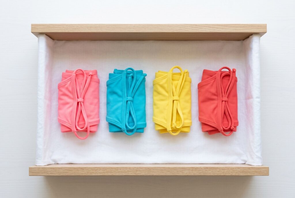 Ranger ses maillots string organisation tiroir