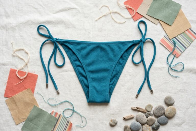 Tissu recyclé maillot string : choix écologique - illustration